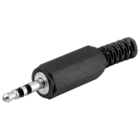 Klinkenstecker 2,5 mm Stereo mit Knickschutz Klinke Jack
